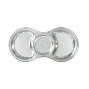 Grosmimi Stainless Baby Food Tray 3 Compartment w/Suction Plate
